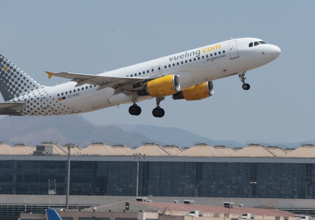 The Vueling plane was diverted to Malaga Airport.